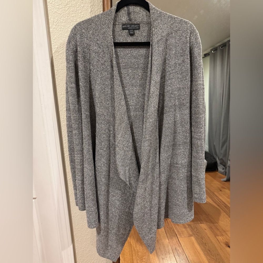 Barefoot Dreams Bamboo Chic Lite Drape Front Cardigan S/M